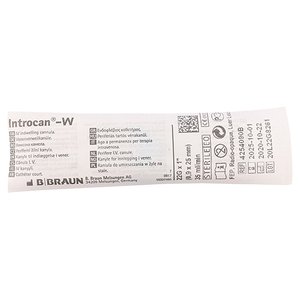 INTROCAN FEP 22Gx25MM WINGED BLUE 1