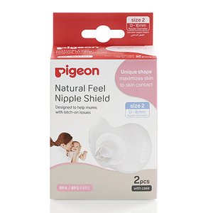 PIGEON NIPPLE SHIELD SILICONE SIZE 2 MED