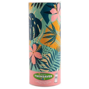 TISSUE TWINSAVER FACIAL 2PLY TUBE 80