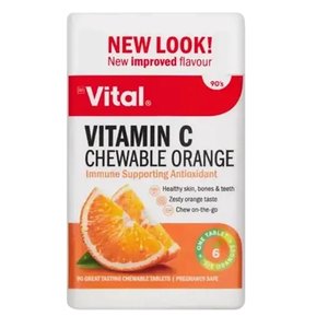 VITAL VITAMIN C ORANGE CHEW TAB 300MG 90