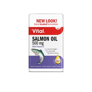 VITAL SALMON OIL CAPS 60