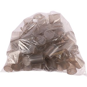 PLASTIC PILL VIAL AMBER 75ML   50