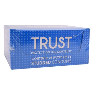 CONDOM TRUST STUDDED 24 X 3 CONDOMS~