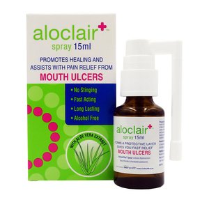 ALOCLAIR MOUTH ULCER SPRAY BOTTLE 15ML