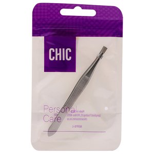 CHIC TWEEZER STRAIGHT TIP STAINLES STEEL