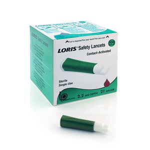 LANCET SAFETY 21Gx2.2MM LORIS 100~