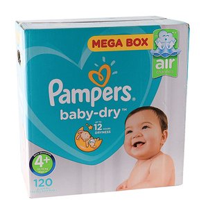 PAMPERS ACT BABY MAXI+ 120 NO4  10-15KG