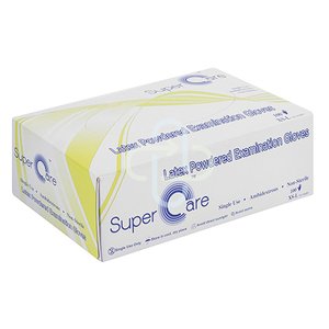 GLOVE EXAM LATEX PF MEDIUM X 100