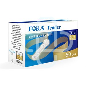 LANCET 33G FORA STERILE 50'S