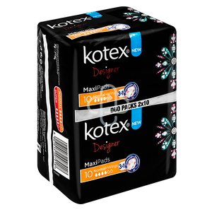 KOTEX MAXI PADS NORMAL WINGS DUO 20
