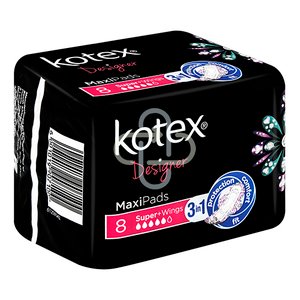 KOTEX MAXI PADS SUPER WINGS 8