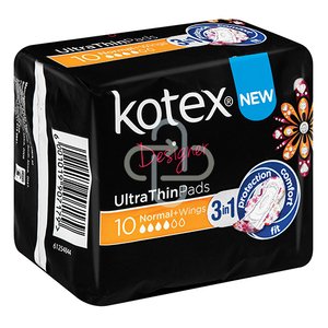 KOTEX ULTRA THIN PADS NORMAL WINGS 10