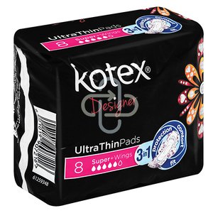 KOTEX ULTRA THIN PADS SUPER PLUS WINGS 8