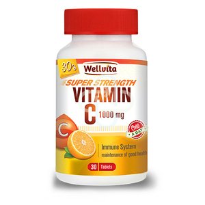 WELLVITA VITAMIN C 1000MG 30 TABS