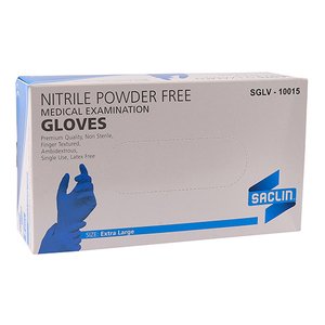 GLOVE EXAM NITRILE PF SACLIN X-LARG 100~