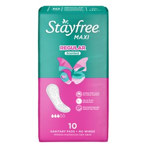 STAYFREE MAXI THICK SCENTED NO WINGS 10