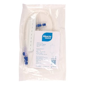 URINE LEG BAG 750ML LONG 30CM TUBE
