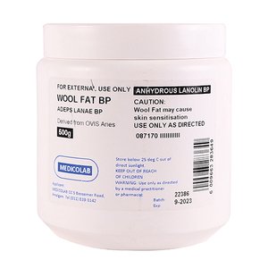 LANOLIN ANHYDROUS UNG 500G MEDICOLAB