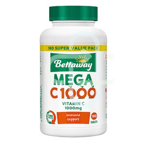 BETTAWAY MEGA C 1000MG TR TABS 180