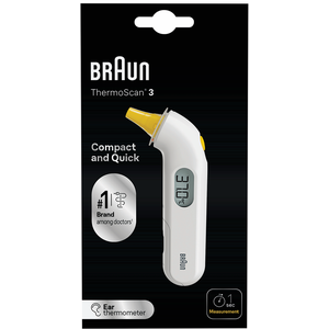 BRAUN THERMOSCAN 3 IN EAR THERMOMETER