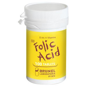 BRUNEL FOLIC ACID 0.5MG 100 TABS