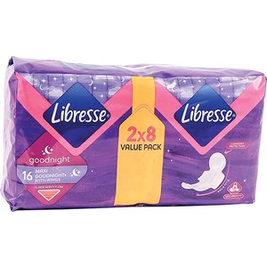 LIBRESSE MAXI GOODNIGHT DUO 32CM 16~