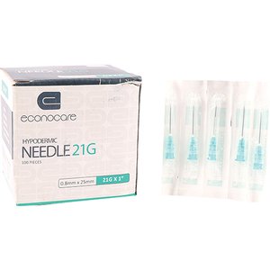 NEEDLE 21GX25MM ECONOCARE GREEN 100~