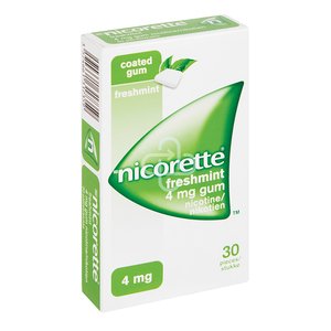 NICORETTE GUM FRESH MINT 4MG  30