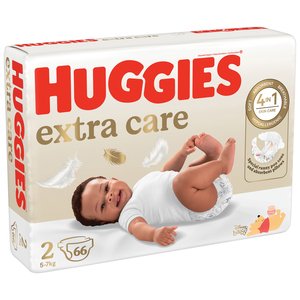 HUGGIES EXTRA CARE SIZE 2 VP 66 PACK