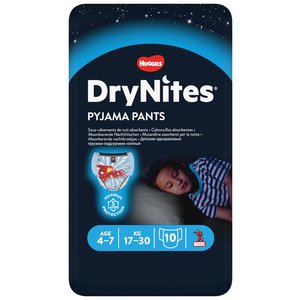 HUGGIES DRYNITES BOY SIZE 4-7    10PCK