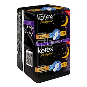 KOTEX MAXI ALL NIGHTER WINGS  DUO 16