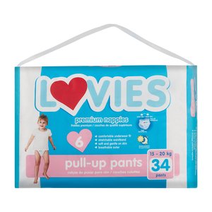 DIAPERS PULL UP PANTS 6 LOVIES  34