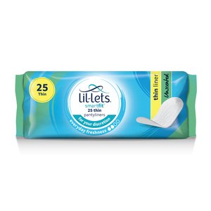 LIL-LETS PANTYLINERS ESSENTIAL UNSCEN 25