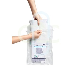 GOWN MED FOLIODRESS REINF STERILE BLUE 1