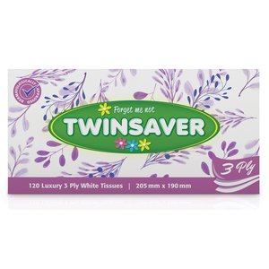 TISSUE TWINSAVER FACIAL 3PLY SPRING 120