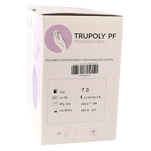 GLOVES TRUPOLY LATEX PF SIZE 7.0  50~