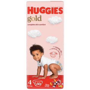 HUGGIES GOLD NAPPIES SIZE 4 VP 50