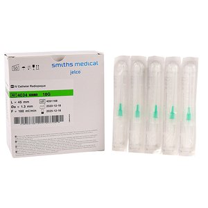 JELCO RADIOPAQUE 18G GREEN 50's ~