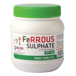 FERROUS SULPHATE 30MG 1000 PHARMACHEM