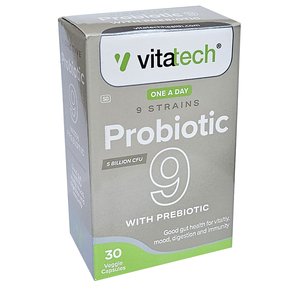 VITATECH PROBIOTIC 9 STRAIN 30 CAPS