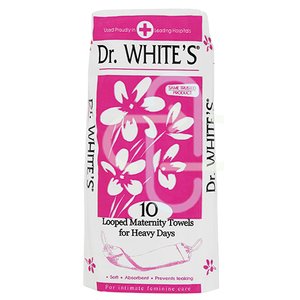 DR WHITES SAN TOWELS MATERNITY LOOPED 10