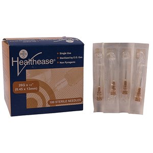 NEEDLE 26GX13MM HEALTHEASE BROWN 100~