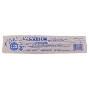 IV CATHETER INJECTION PORT WW 22G 1