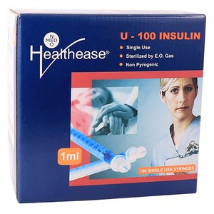 SYRI 1ML INSULIN+ NEEDLE LF 29G H/E 100~