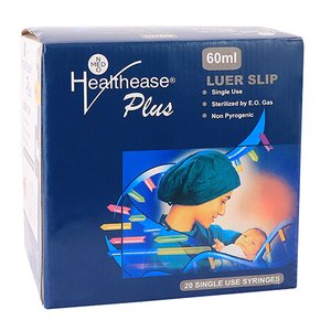 SYRI 50/60ML L/SLIP 3P LF HEALTHEASE 20~