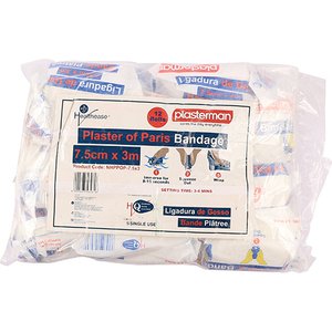 PLASTER OF PARIS BANDAG H/E 7.5CMX3M 12~