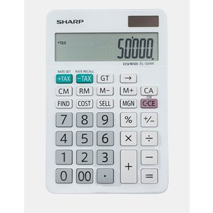 SHARP CALCULATOR DESK ELSIMATE EL334WB