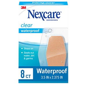 NEXCARE CLEAR WATERPROOF KNEE ELBOW 8s
