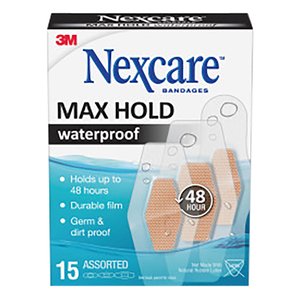 NEXCARE MAXHOLD WATERPROOF ASST 15