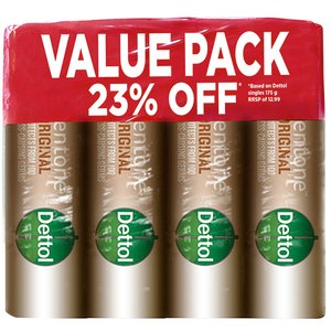 DETTOL SOAP EVENTONE 4X175G VAP ~